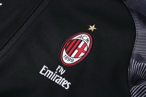 Survetement AC Milan 2018 2019 Noir Gris