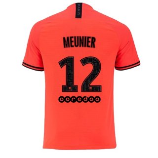 JORDAN Maillot Paris Saint Germain NO.12 Meunier Exterieur 2019 2020 Orange JORDAN Maillot Paris Saint Germain NO.12 Meunier Exterieur 2019 2020 Orange
