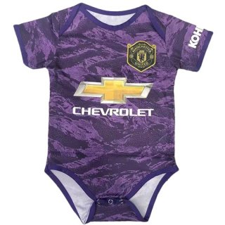 Maillot Manchester United Domicile Gardien Onesies Enfant 2019 2020 Purpura