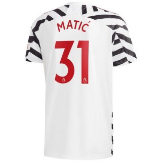 Maillot Manchester United NO.31 Matic Third 2020 2021 Blanc