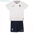 Maillot France Exterieur Enfant 2018 Blanc