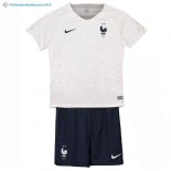 Maillot France Exterieur Enfant 2018 Blanc