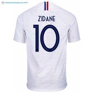 Maillot France Exterieur Zidane 2018 Blanc