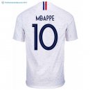 Maillot France Exterieur Mbappe 2018 Blanc