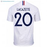 Maillot France Exterieur Lacazette 2018 Blanc