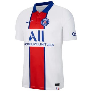 Thailande Maillot Paris Saint Germain Exterieur 2020 2021 Blanc