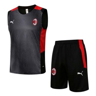 Maillot AC Milan Sans Manches 2022 Noir Rouge Maillot AC Milan Sans Manches 2022 Noir Rouge