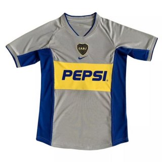 Thailande Maillot Boca Juniors Exterieur Retro 2002 Gris Thailande Maillot Boca Juniors Exterieur Retro 2002 Gris