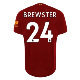 Maillot Liverpool NO.24 Brewster Domicile 2019 2020 Rouge