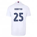 Maillot Real Madrid Domicile NO.25 Rodrygo 2020 2021 Blanc