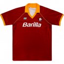 Maillot As Roma Domicile Retro 1990 1991 Orange