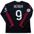 Maillot AC Milan Inzaghi Third ML NO.9 Retro 2009/10 Noir