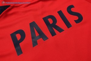 Survetement Paris Saint Germain 2017 2018 Bleu Marine Rouge