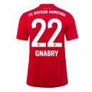 Maillot Bayern Munich NO.22 Gnabry Exterieur 2019 2020 Blanc