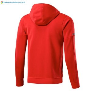 Sweat Shirt Capuche Milan Enfant 2017 2018 Rouge