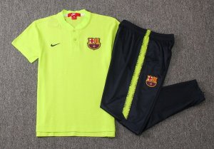 Polo Ensemble Complet Barcelona 2018 2019 Vert Fluorescent