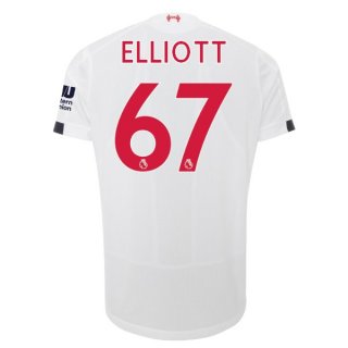 Maillot Liverpool NO.67 Elliott Exterieur 2019 2020 Blanc