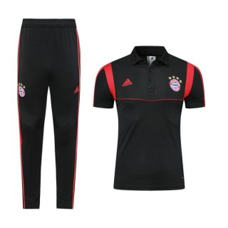 Polo Ensemble Complet Bayern Munich 2019 2020 Noir Rouge