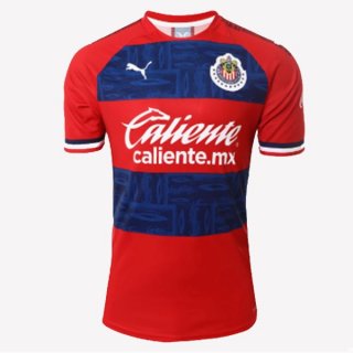 Thailande Maillot CD Guadalajara Domicile Femme 2019 2020 Rouge Bleu