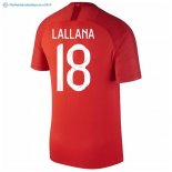 Maillot Angleterre Exterieur Lallana 2018 Rouge