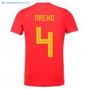 Maillot Espagne Domicile Nacho 2018 Rouge