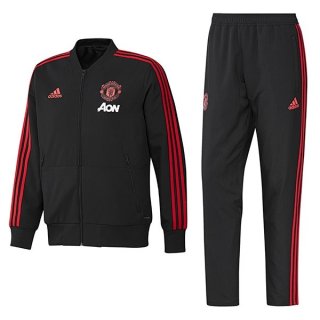 Survetement Manchester United 2018 2019 Noir Rouge