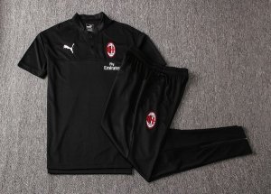 Polo AC Milan Ensemble Complet 2019 2020 Noir