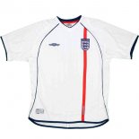 Maillot Angleterre Domicile Retro 2002 Blanc