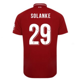 Maillot Liverpool Domicile Solanke 2018 2019 Rouge Maillot Liverpool Domicile Solanke 2018 2019 Rouge