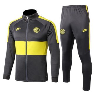 Survetement Inter Milan 2019 2020 Gris Jaune Survetement Inter Milan 2019 2020 Gris Jaune
