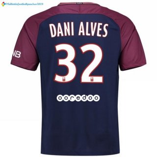 Maillot Paris Saint Germain Alves Domicile Dani 2017 2018