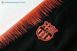 Survetement Barcelona 2018 2019 Noir Orange