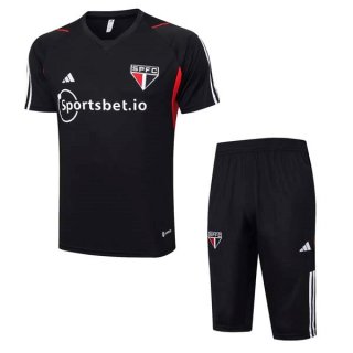 Maillot Entrainement Sao Paulo Ensemble Complet 2023 2024 Noir