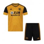 Maillot Wolves Domicile Enfant 2020 2021 Jaune