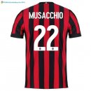 Maillot Milan Domicile Musacchio 2017 2018