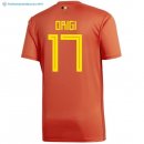 Maillot Belgica Domicile Origi 2018 Rouge