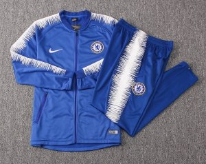 Survetement Chelsea 2018 2019 Blanc Bleu Clair