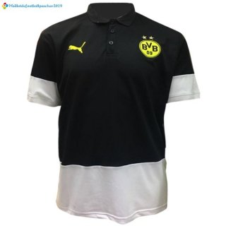 Polo Borussia Dortmund 2017 2018 Noir Blanc Polo Borussia Dortmund 2017 2018 Noir Blanc