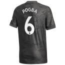 Maillot Manchester United NO.6 Pogba Exterieur 2020 2021 Noir