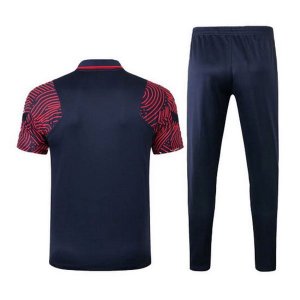 Polo Ensemble Complet Paris Saint Germain 2020 2021 Noir Rouge