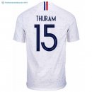 Maillot France Exterieur Thuram 2018 Blanc