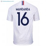 Maillot France Exterieur Mandanda 2018 Blanc