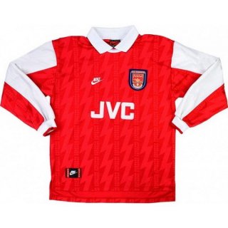 Maillot Arsenal Domicile ML Retro 1994 1995 Rouge Maillot Arsenal Domicile ML Retro 1994 1995 Rouge