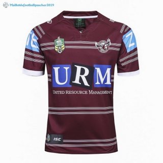 Maillot Rugby Manly Sea Eagles Domicile 2017 2018 Rouge