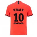 JORDAN Maillot Paris Saint Germain NO.10 Neymar JR Exterieur 2019 2020 Orange