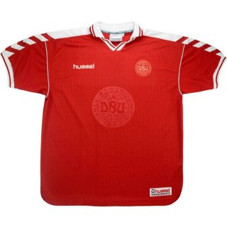 Maillot Dinamarca Domicile Retro 1998 Rouge