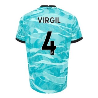 Maillot Liverpool NO.4 Virgil Exterieur 2020 2021 Bleu