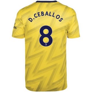 Maillot Arsenal NO.8 D.Ceballos Exterieur 2019 2020 Jaune Maillot Arsenal NO.8 D.Ceballos Exterieur 2019 2020 Jaune