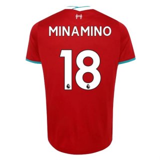 Maillot Liverpool NO.18 Minamino Domicile 2020 2021 Rouge Maillot Liverpool NO.18 Minamino Domicile 2020 2021 Rouge
