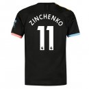 Maillot Manchester City NO.11 Zinchenko Exterieur 2019 2020 Noir